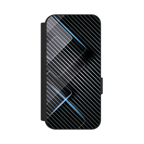 Google Pixel 9 Pro NIVOflip Blaue Linien auf Karbon