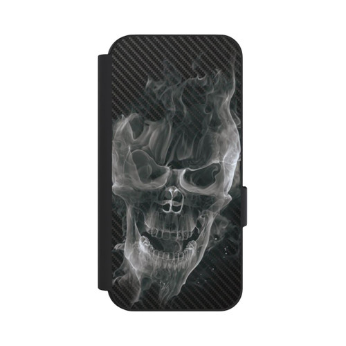 Google Pixel 9 Pro NIVOflip rauchender Totenkopf Carbon