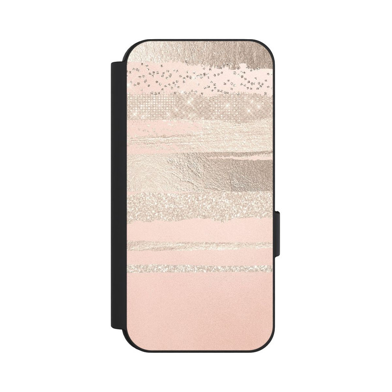 Pixel 9 Pro NIVOflip Glitzerschichten (Rosé/Silver) Glitterlook