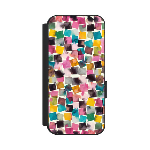 Google Pixel 9 Pro NIVOflip Plaids Géométriques Aquarelle Rose