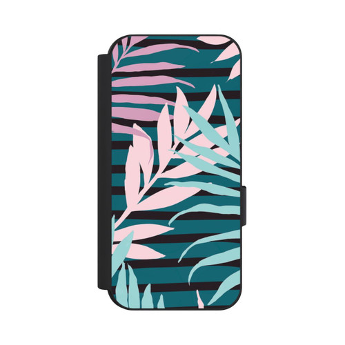 Google Pixel 9 Pro NIVOflip Pastel Jungle Leaves Pink Teal Seamless