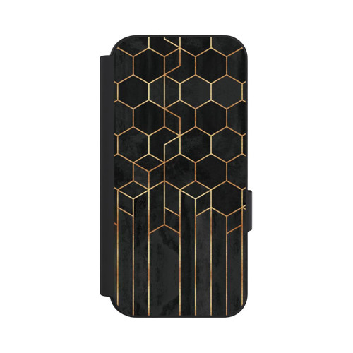 Google Pixel 9 Pro NIVOflip Schwarze Sechsecke