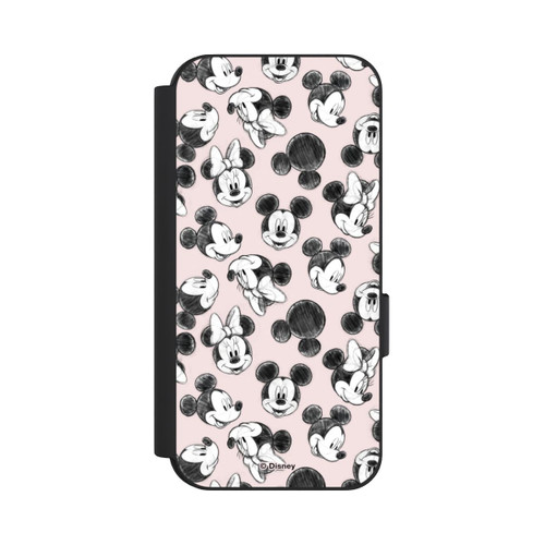 Google Pixel 9 Pro NIVOflip Minnie &amp; Mickey aux multiples visages rose