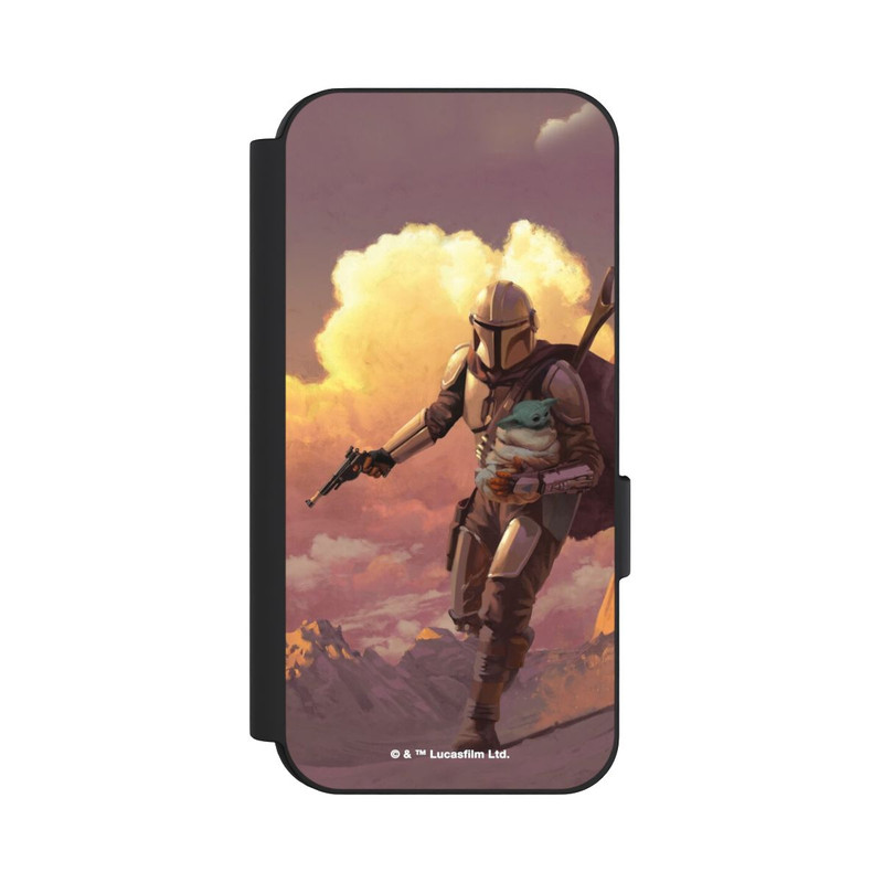 Pixel 9 Pro NIVOflip Les nuages ​​du coucher du soleil Mandalorien et Grogu