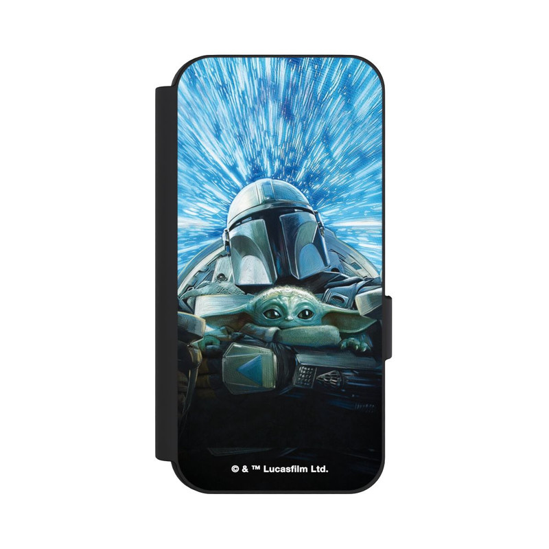 Pixel 9 Pro NIVOflip Grogu und Mando fliegen blau