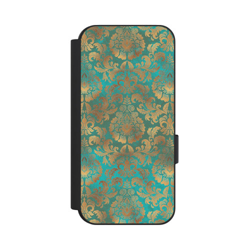 Google Pixel 9 Pro NIVOflip Papier Peint Damassé Turquoise