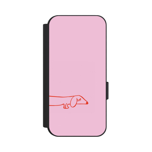 Google Pixel 9 Pro NIVOflip Dachshund Illustration Pink