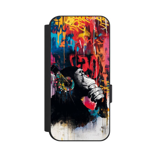Google Pixel 9 Pro NIVOflip Affe Stereo Kopfhörer Graffiti Street Art Blau