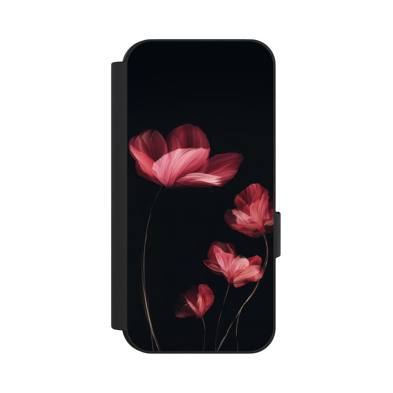 Pixel 9 Pro NIVOflip Burgunder Blüten schwarz