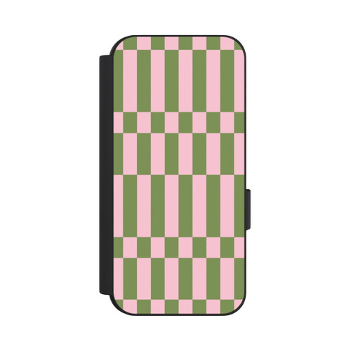 Google Pixel 9 Pro NIVOflip Thème à Carreaux Sauge et Rose