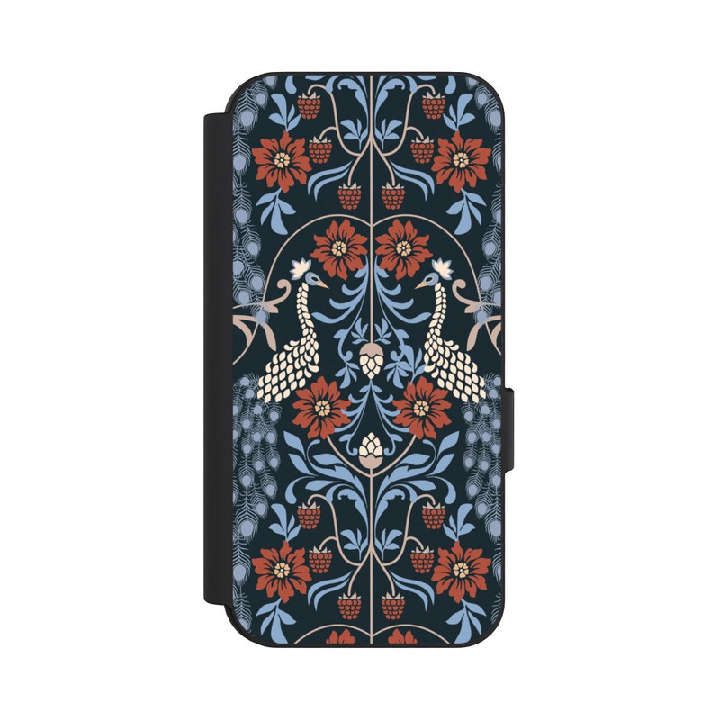 Pixel 9 Pro NIVOflip Vintage Peacock Garden Arts and Crafts Floral Dark