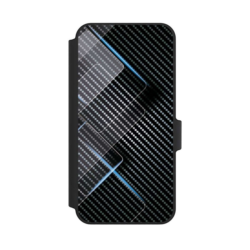 Galaxy A15 5G NIVOflip Blaue Linien auf Karbon