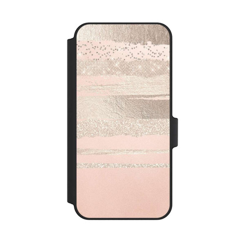 Samsung Galaxy A15 5G NIVOflip Glitzerschichten (Rosé/Silver) Glitterlook