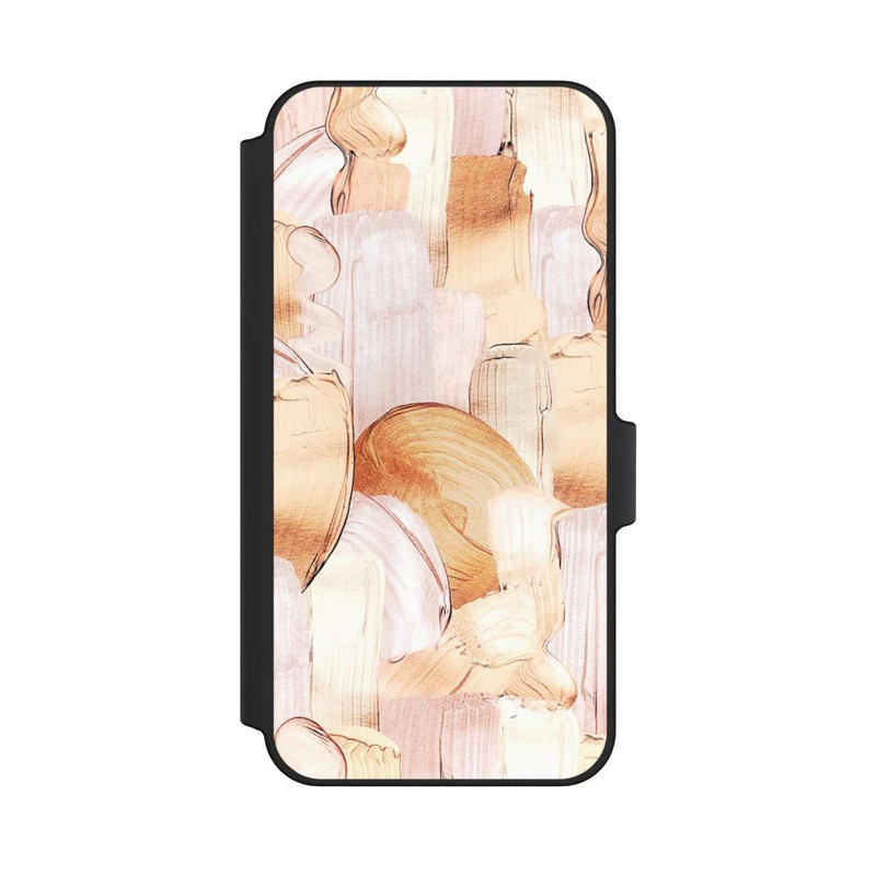 Galaxy A15 5G NIVOflip Motif de pinceau blanc/or