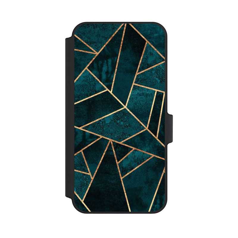 Galaxy A15 5G NIVOflip Tief Blaugrün Stein Gold Druck