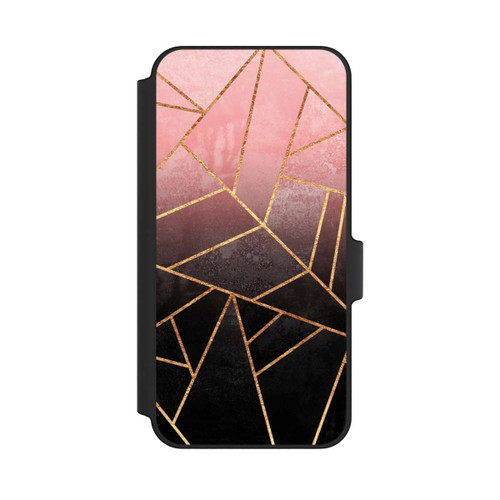 Samsung Galaxy A15 5G NIVOflip Imprimé Pierre Or Rose Et Noir