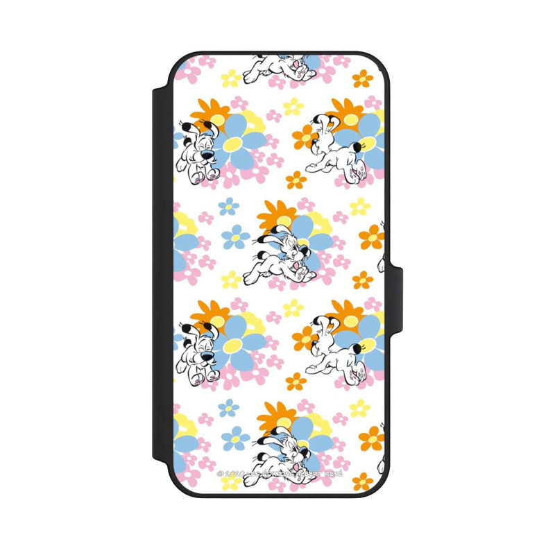 Galaxy A15 5G NIVOflip Idéfix sur fleurs colorées