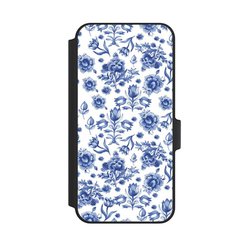 Samsung Galaxy A15 5G NIVOflip Blue Flower Pattern - Delft (NL)