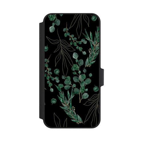 Samsung Galaxy A15 5G NIVOflip Eukalyptusblätter schwarz