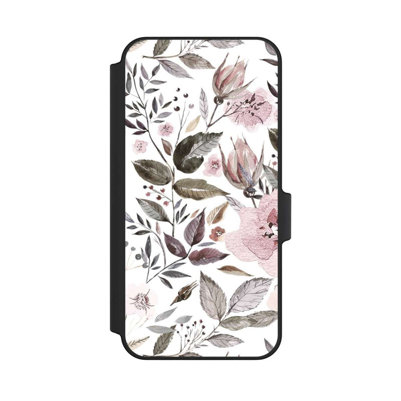 Galaxy A15 5G NIVOflip Aquarell braune Rosenblüten