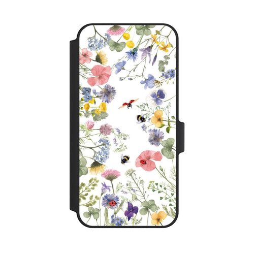 Samsung Galaxy A15 5G NIVOflip Bunte Frühlingsblumen und Bienen