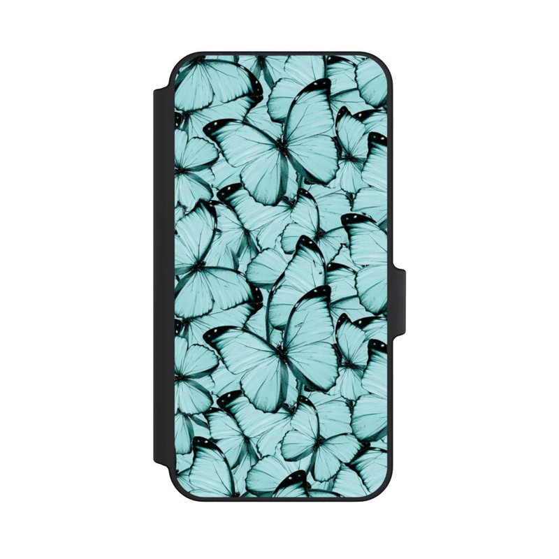 Galaxy A15 5G NIVOflip Teal Schmetterlinge