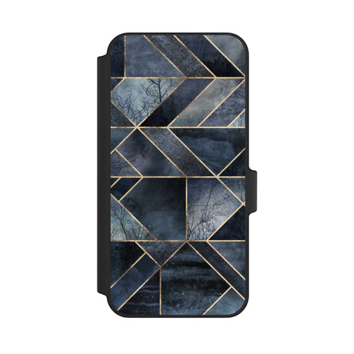 Samsung Galaxy A15 5G NIVOflip Nature Abstraite Bleu Foncé