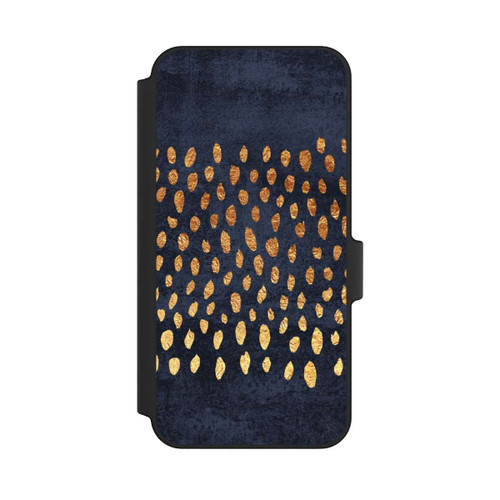 Samsung Galaxy A15 5G NIVOflip Muster Gold und Marine