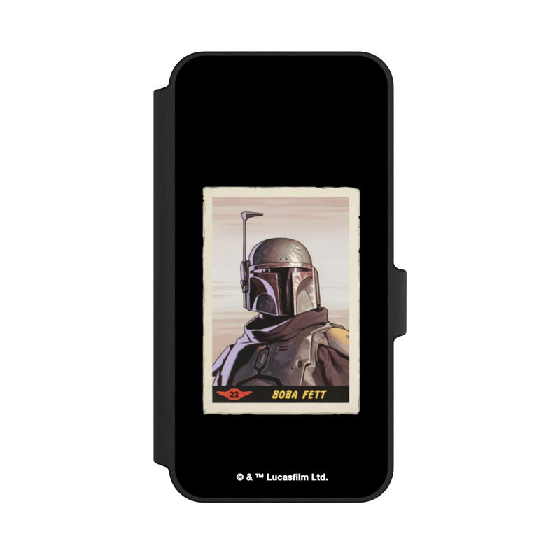Galaxy A15 5G NIVOflip Boba Fett Badges Schwarzer Hintergrund