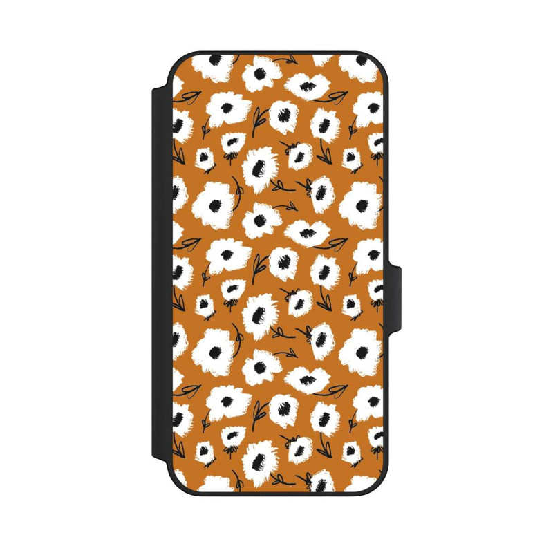 Galaxy A15 5G NIVOflip Blumenmuster Ocker