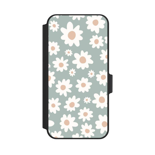 Samsung Galaxy A15 5G NIVOflip Daisy Flower Seamless Pattern Green