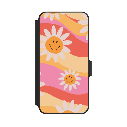 Samsung Galaxy A15 5G NIVOflip Retro Smiles Orange Colorful