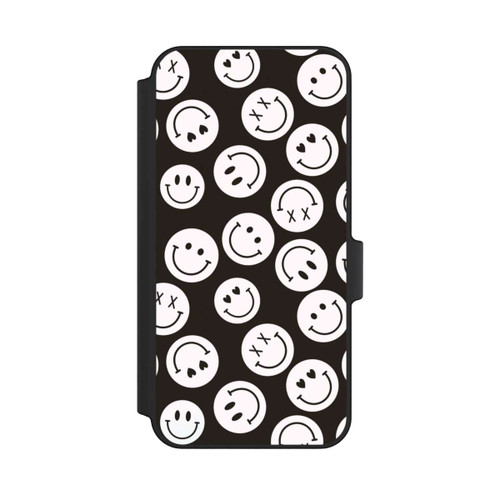 Samsung Galaxy A15 5G NIVOflip Smiles Emotes Pattern Black And White