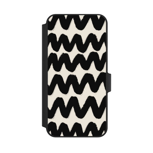 Samsung Galaxy A15 5G NIVOflip Black Waves Pattern