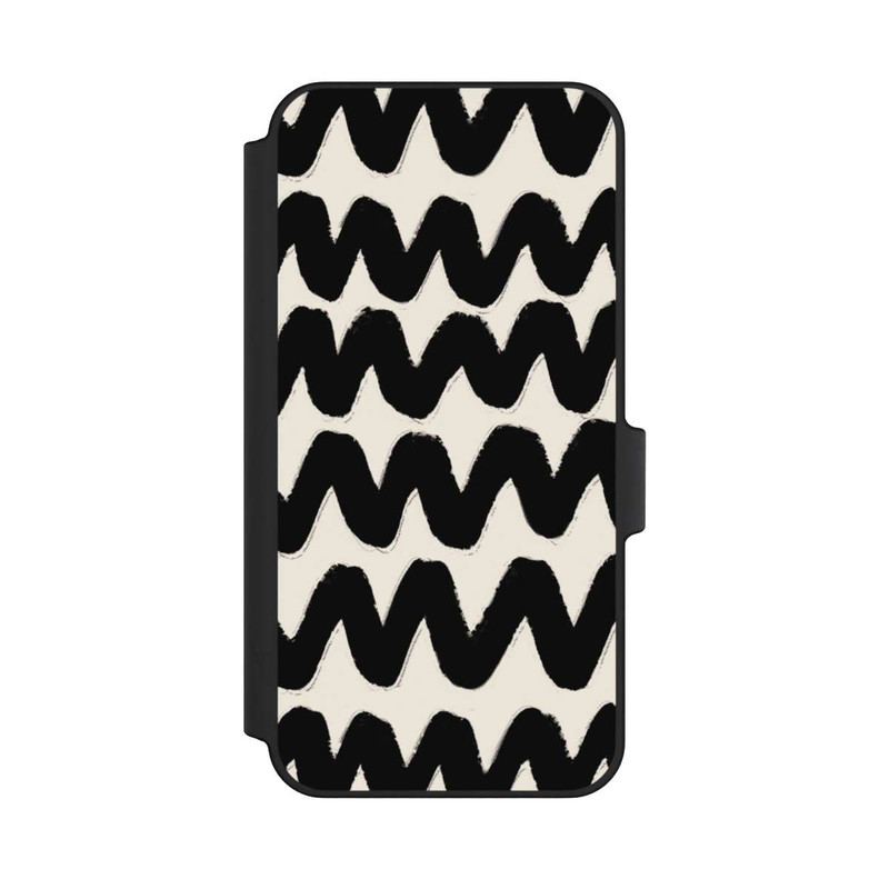 Galaxy A15 5G NIVOflip Black Waves Pattern