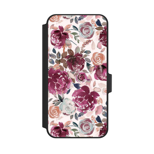 Samsung Galaxy A15 5G NIVOflip Herbstpfingstrosen und Rosen in Rosa