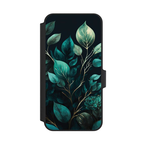 Samsung Galaxy A15 5G NIVOflip Eukalyptus dunkler Hintergrund