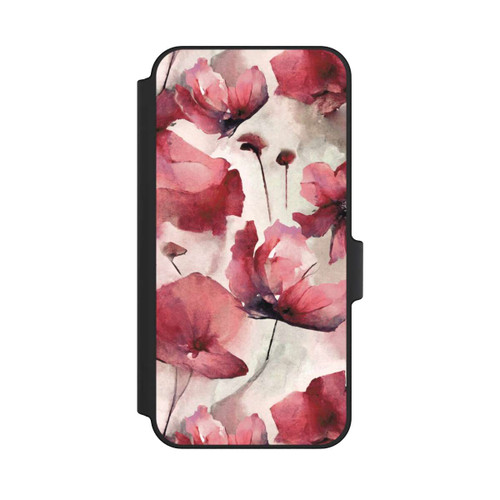 Samsung Galaxy A15 5G NIVOflip Wilde Mohnblumen Aquarell mit KI