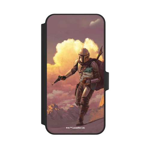 Samsung Galaxy A15 5G NIVOflip Der Mandalorianer und Grogu Sonnenguntergang Wolken