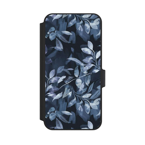 Samsung Galaxy A15 5G NIVOflip Aquarelle Feuilles Mystiques Marine