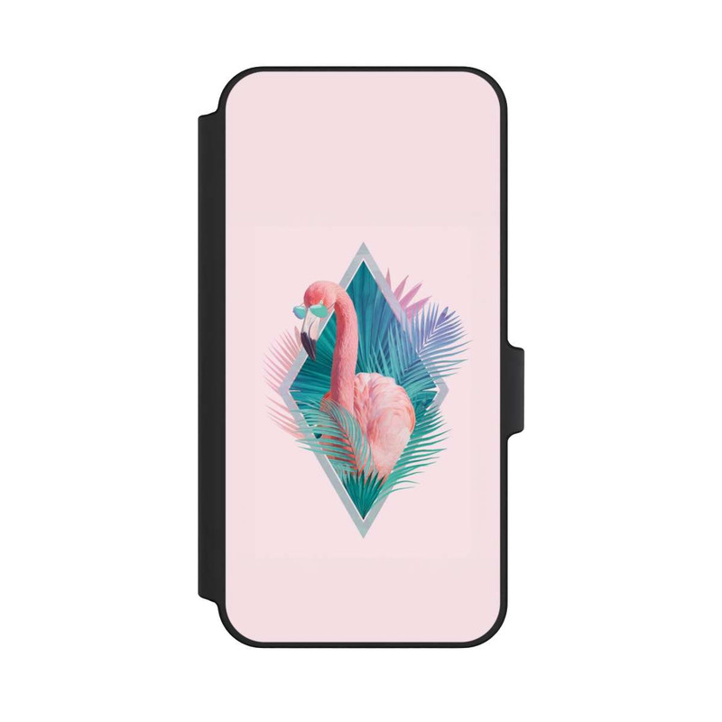 Galaxy A15 5G NIVOflip Feuilles tropicales Flamant