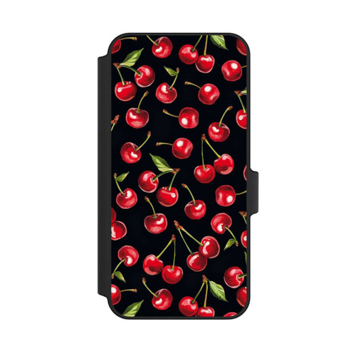 Samsung Galaxy A15 5G NIVOflip Cherry Pattern Black with AI