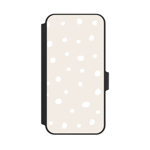 Samsung Galaxy A15 5G NIVOflip Motif à Pois Beiges et Blancs