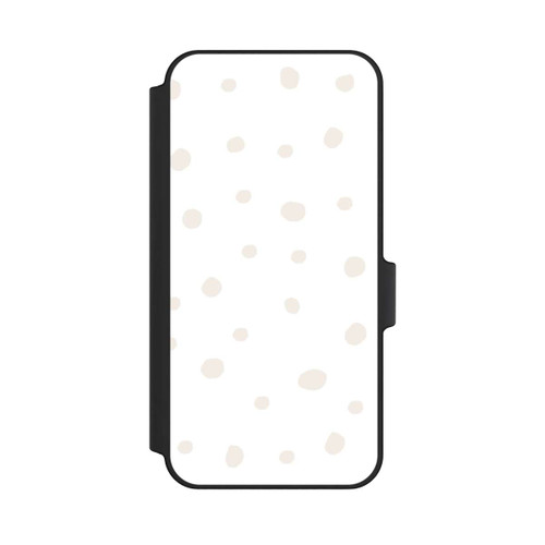 Samsung Galaxy A15 5G NIVOflip Motif à Pois Blanc Marron