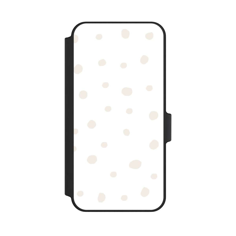Galaxy A15 5G NIVOflip Motif à Pois Blanc Marron