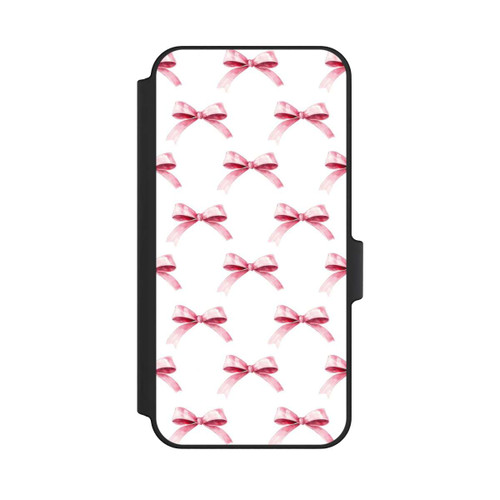 Samsung Galaxy A15 5G NIVOflip Pink Bow on White Pattern