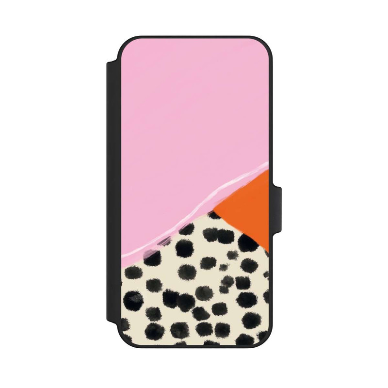Galaxy A15 5G NIVOflip Pink and Orange Modern Art with Dots