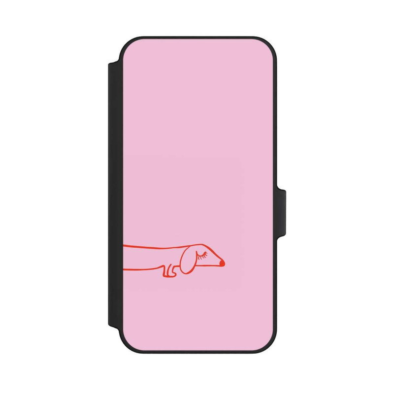 Galaxy A15 5G NIVOflip Dachshund Illustration Pink