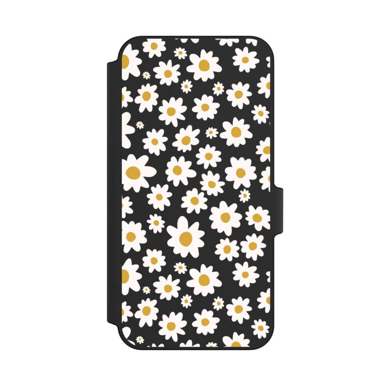 Galaxy A15 5G NIVOflip Daisy Flower Seamless Pattern Transparent
