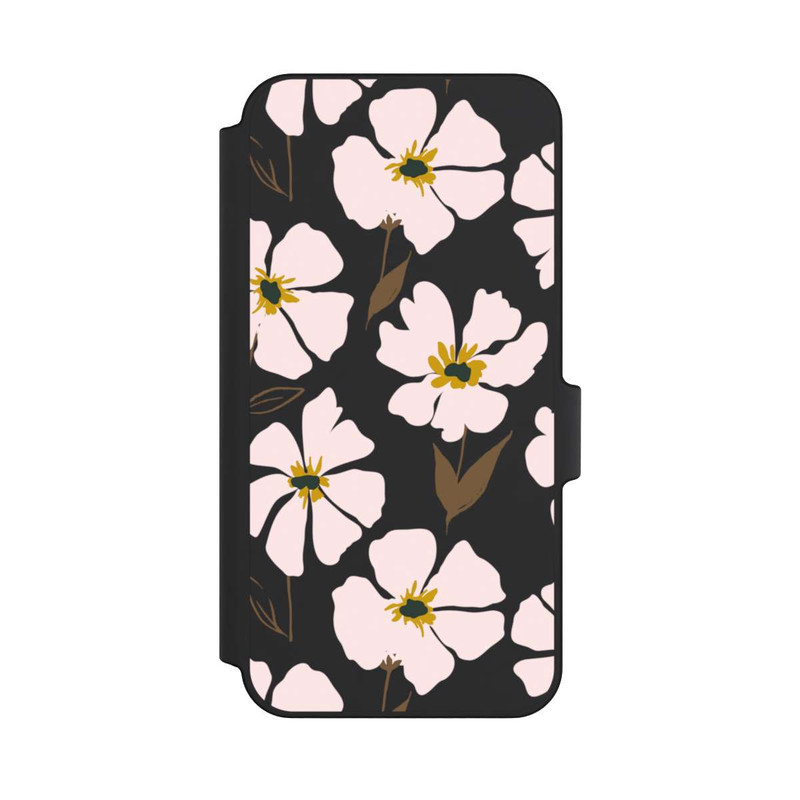 Galaxy A15 5G NIVOflip Simple Pastell Flowers Rose Transparent